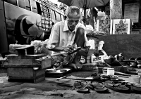 First Award Winner - The Cobbler; Photographer: Joy Acharyya; Location: Kolkata, West Bengal